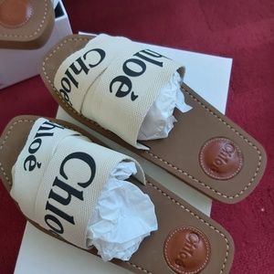 CHLOÈ WOODY FLAT MULES **SOLD**